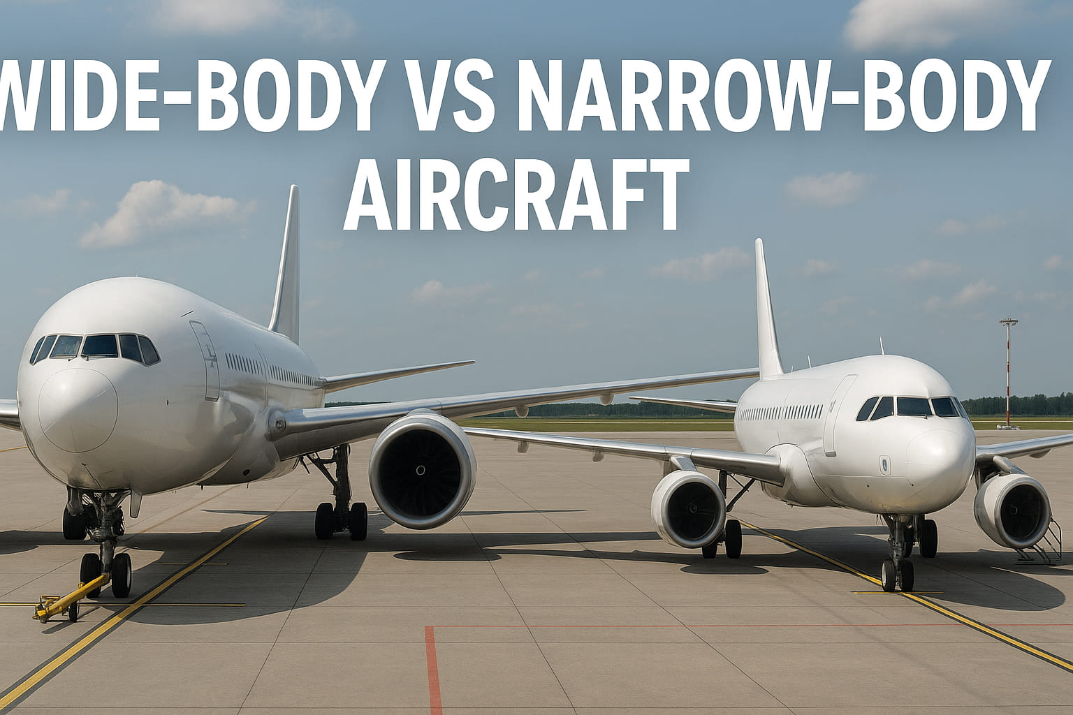 Wide body vs narrow body aircraft