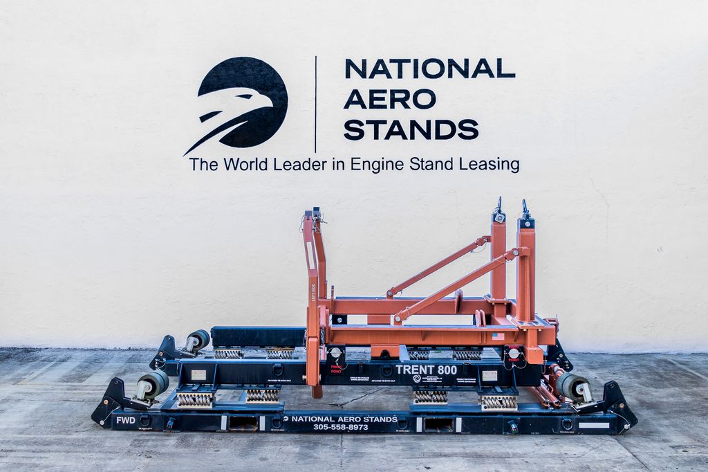Trent 800 rollover engine stand from the National Aero Stands fleet